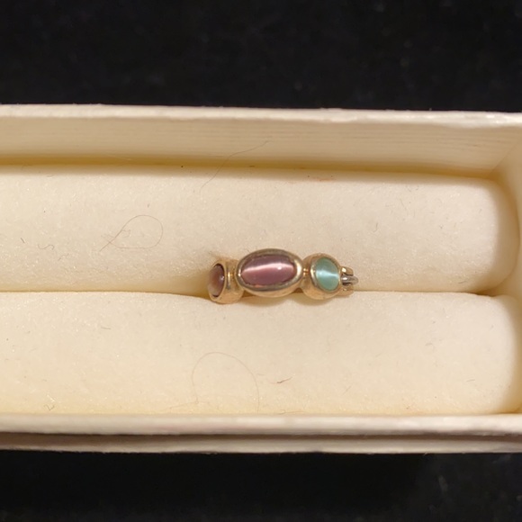 Lia Sophia Small Gold Tone Hoop Earrings - Picture 5 of 6